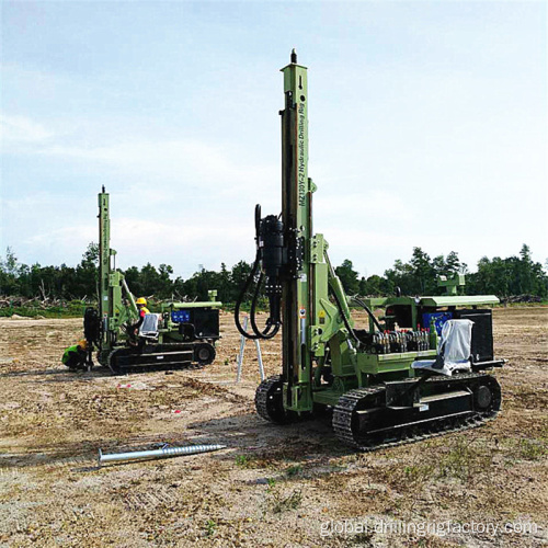 Solar Pile Driver Multifunctional  Auger Borehole Drilling Machine Factory